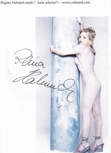 Autogramm regina halmich - -,