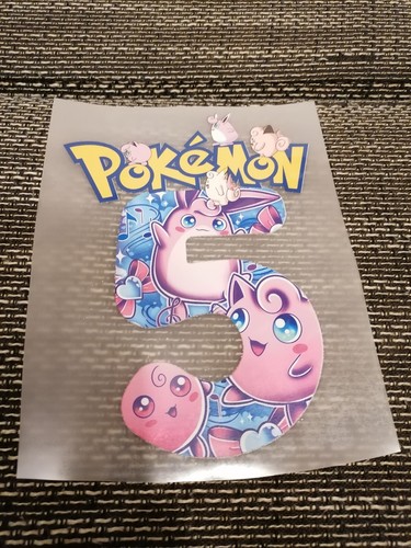 Bügelbild pokémon pummeluff - bügelbild,