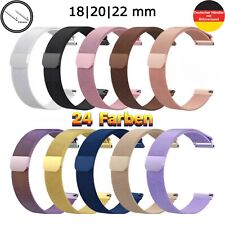 Uhrenarmband Magnet Milanaise 18 20 22 mm Mesh Edelstahl Armband Universell Uhr