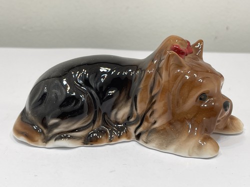 Porzellan figur hund yorkshire - figur,