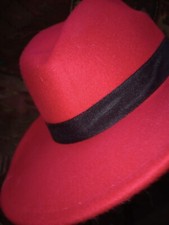 Hut * Damenhut * Cowboyhut * rot * neu