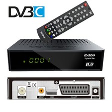 Kabel Receiver Edision DVB/C Hybrid lite LED Display Digital Scart HDMI USB