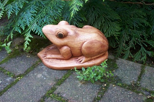 Frosch holz handarbeit aus - frosch, -handarbeit