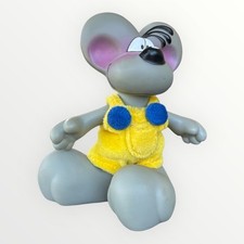 DIDDL MAUS aus Plastik gelbe Samthose Höhe 11 cm Sammlerstück KULT - gebraucht