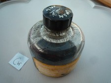 VINTAGE SCHWAN TINTENFLASCHE MIT ETWAS INHALT Cw