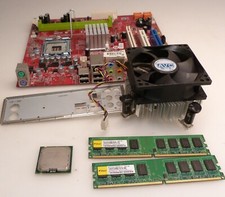 Mainboard, MSI MS-7366 CPU Intel E6500, Blende, DDR2 2x2GB, CPU Kühler #003