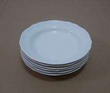 6 x IKEA ARV - Suppenteller tiefe Teller 17208 - weiß - Ø 26,5cm - Landhaus Stil