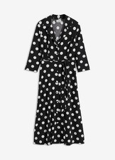 Hemdblusenkleid gepunktet Gr