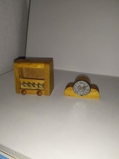 Altes Radio + Uhr um 1940
