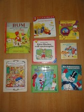 8 Kinderbücher Pixi Bücher Mini Lesemaus Baustelle Häschen DVD Märchen Buch Set