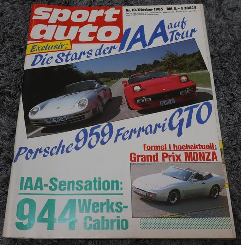 Sport auto 1985 nachruf - 10/1985,