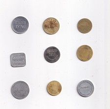 9  Alte Biermarken Pfandmarken aus Bayern  Beschreibung siehe Unten