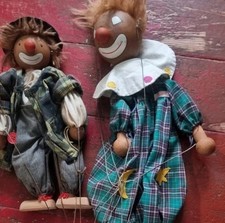 Zwei Marionetten, Handpuppen -