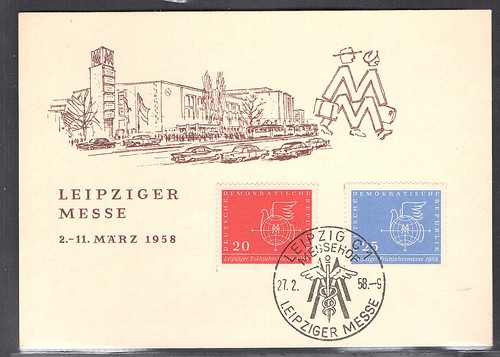 Ddr ereigniskarte leipziger - ddr.,