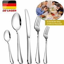 Besteckset 30-60tlg für 6-12Personen Besteck Tafelbesteck Essbesteck-Edelstahl