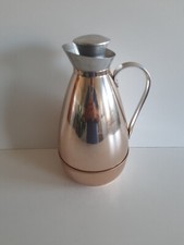 Vintage Alfi Thermoskanne Isolierkanne Alu/rose ca. 0,9L Western Germany RAR !!!