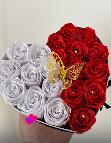 Handmade satin rosenstrauß - handmade, satin-rosenstrauß