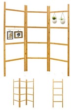 Raumteiler Holz zum Befüllen - 180x180 Pflanzen Deko Paravent Bambus Trennwand