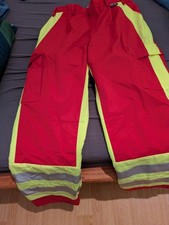 Rettungsdiensthose, rot-gelb, Gr. 58