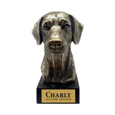 Personalisierte Hund Statue mit Gravur 14 Dobermann Bronze Harz Skulptur Figur