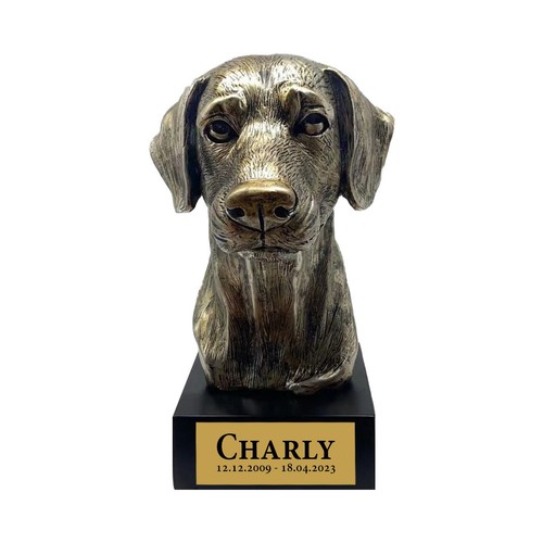 Hund statue mit gravur - hund,