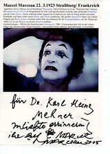 Autogramm - Marcel Marceau - Monseur Bip - Pantomime