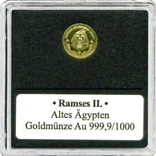 Fidschi 10 $ 2012, Altes Ägypten - Ramses II, 999,9 Gold 0,5 gr, PP, D. 11 mm