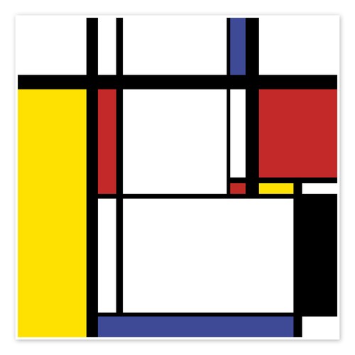 Poster stil von mondrian - poster, im