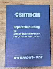 Reparaturanleitung Simson S51 S70 SR50 SR80 /1 Modelle Reparatubuch Simson IFA