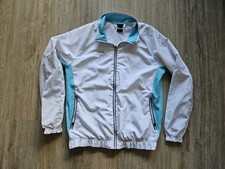 Dunlop, Trainingsjacke, Damen, weiß, Größe M, Vintage