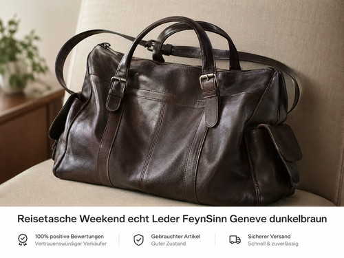 Reisetasche weekend echt leder - echt,