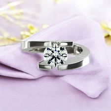 Handgefertigter 14k Weißgold