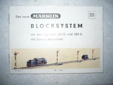 Märklin Anleitung Blocksystem von 1951  Schnäppchen