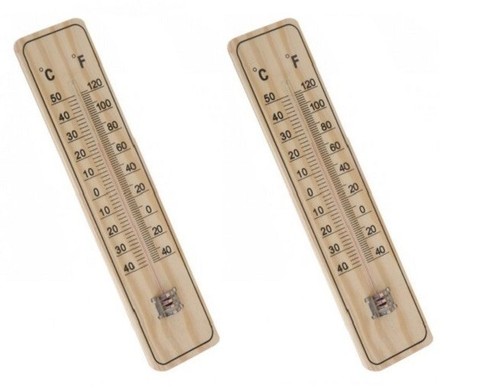 Thermometer holz 2x - 22, cm