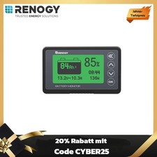 RENOGY Batterie Monitor  500A  12V/24V/36/48V, hochpräziser Batteriemonitor