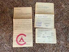 DDR - BLANKO Antrag auf Campinggenehmigung + Polizeiliche Anmeldung + Absage 8/4