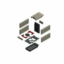 Camina & Schmid SD 9 / 11 E Rost Set 2x Halbrost 150x270mm 1x Rundrost Ø195 mm