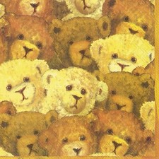 20 Servietten Papier 33 x 33 cm Teddy Teddybär Bären Meine Freunde IHR