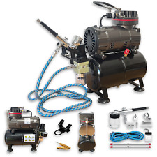 Airbrush Set mit 3L Tank Kompressor Airbrush Pistole Pistolen Set Lackierpistole