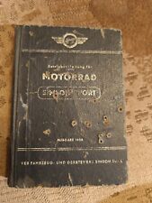 AWO Sport Betriebsanleitung Original Ausgabe 1958 {G.K}