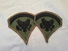 US Rangabzeichen  ARMY SPECIALIST FIVE SUBDUED RANK PAAR VIETNAM Krieg