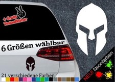 Sparta Helm Aufkleber Sticker, 6 Größen Greek Molon Labe Krieger Römer Spartaner