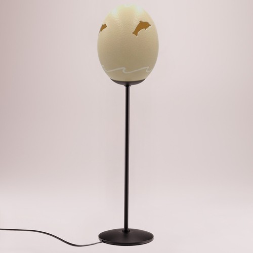 Tischlampe straußenei wal - tischlampe, "wal"