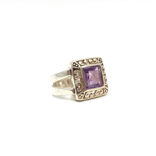 925 silber ring - silber, amethyst