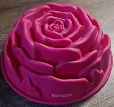 Kaiserhoff Silikonbackform Form Gugelhupf Backen Kuchen Geburtstag Rose Blume 