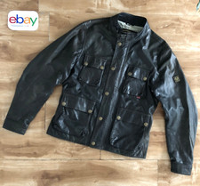 Belstaff BRAD leather jacket, Lederjacke, GoldLabel, antique black, size L
