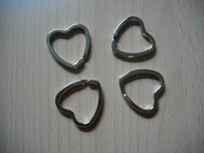 Schlüsselringe Herzform 4 Stück