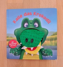 kinderbuch ab 2 Jahen Kalle das Krokodil  Mit Handpuppe aus Stoff 