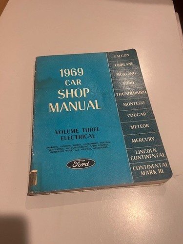 1969 ford car service - service, shop