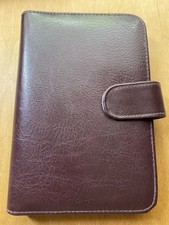 A6 Budget Binder Planer Leder Notizbuch Haushaltsbuch, mit Taschenrechner